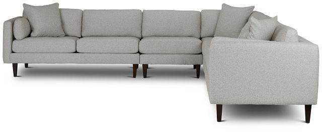 Casen Light Gray Fabric Large Two-arm Sectional