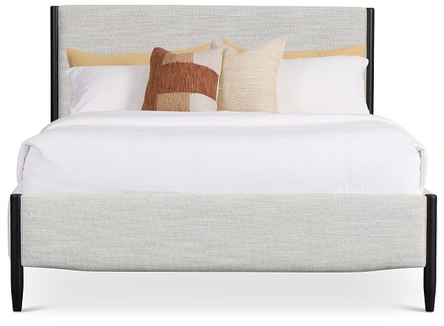 Stockton Black Uph Panel Bed