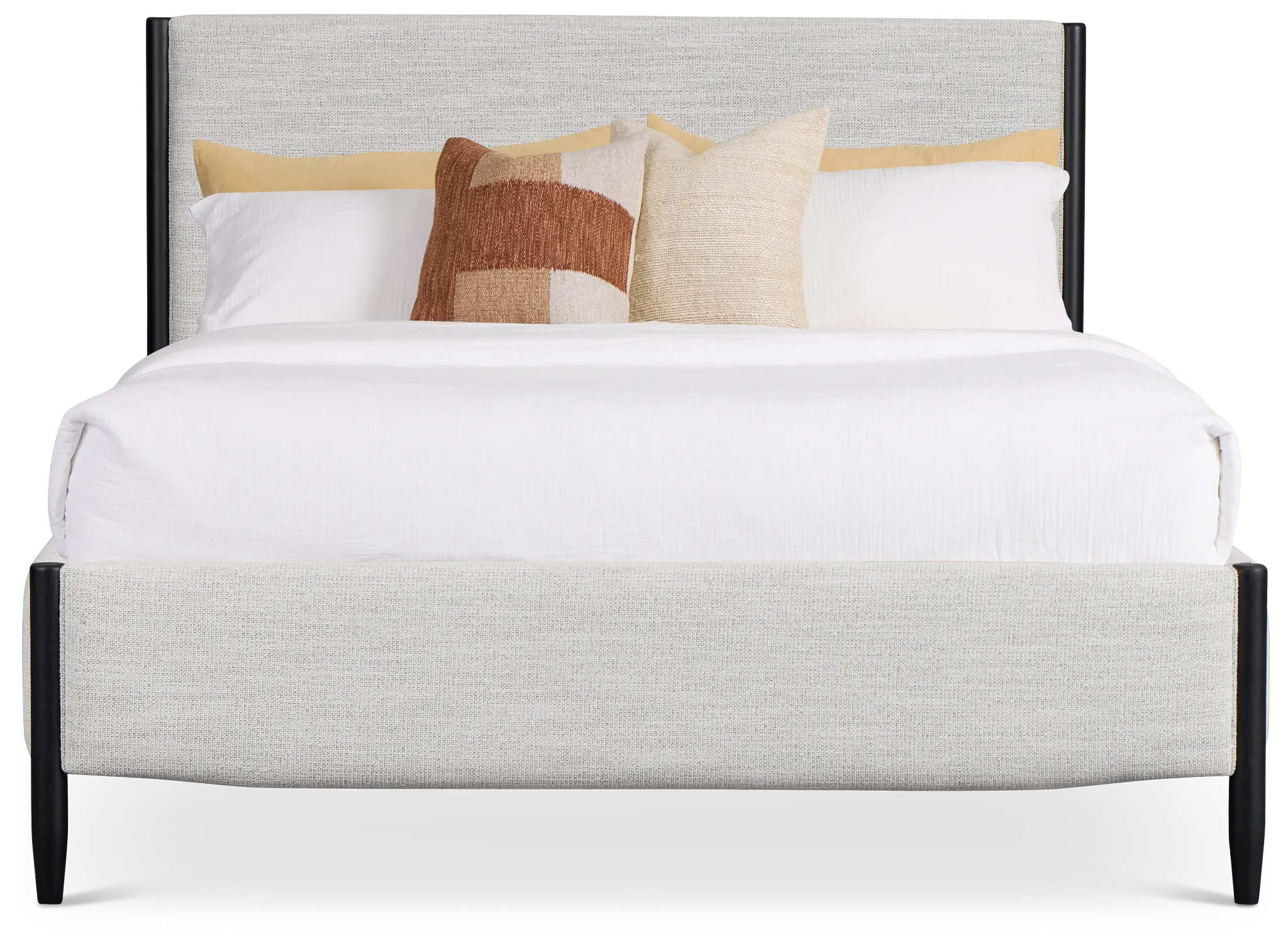 Stockton Black Uph Panel Bed