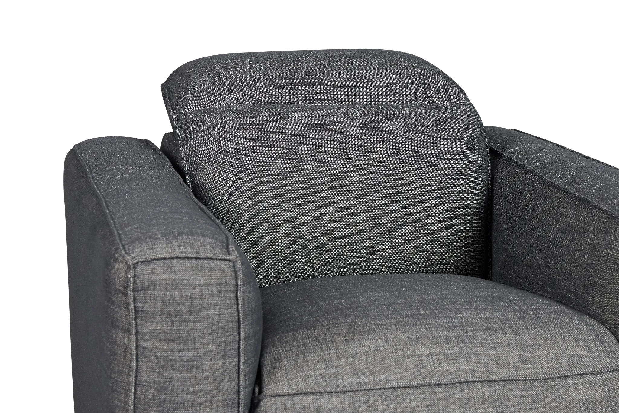 Ryland Dark Gray Fabric Power Recliner With Power Headrest
