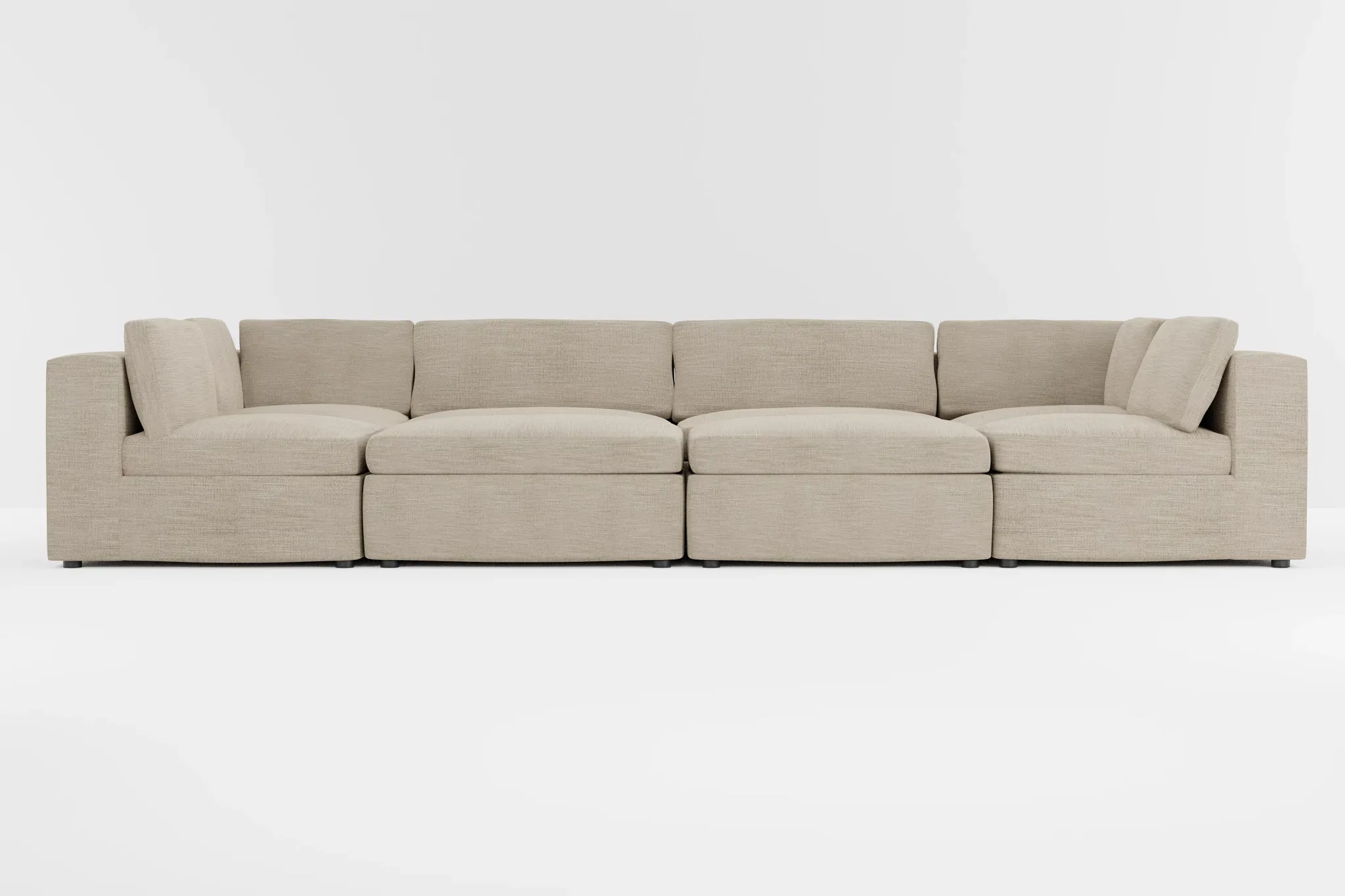 Destin Victory Taupe Fabric 8-piece Pit Sectional