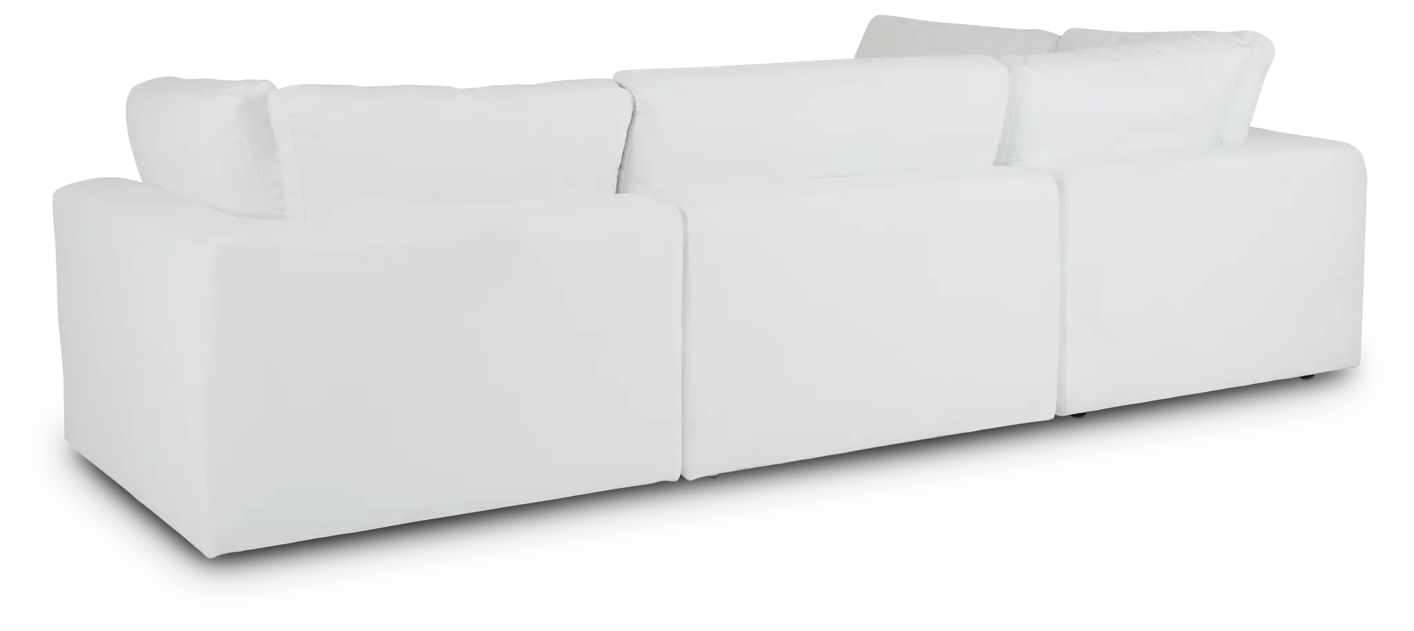 Grant White Fabric 4-piece Modular Sectional Grant White Fabric 4-piece Modular Sectional