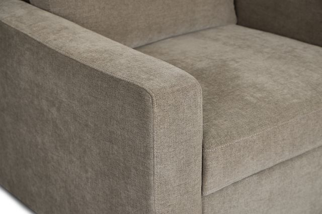 Addie Gray Fabric Swivel Chair