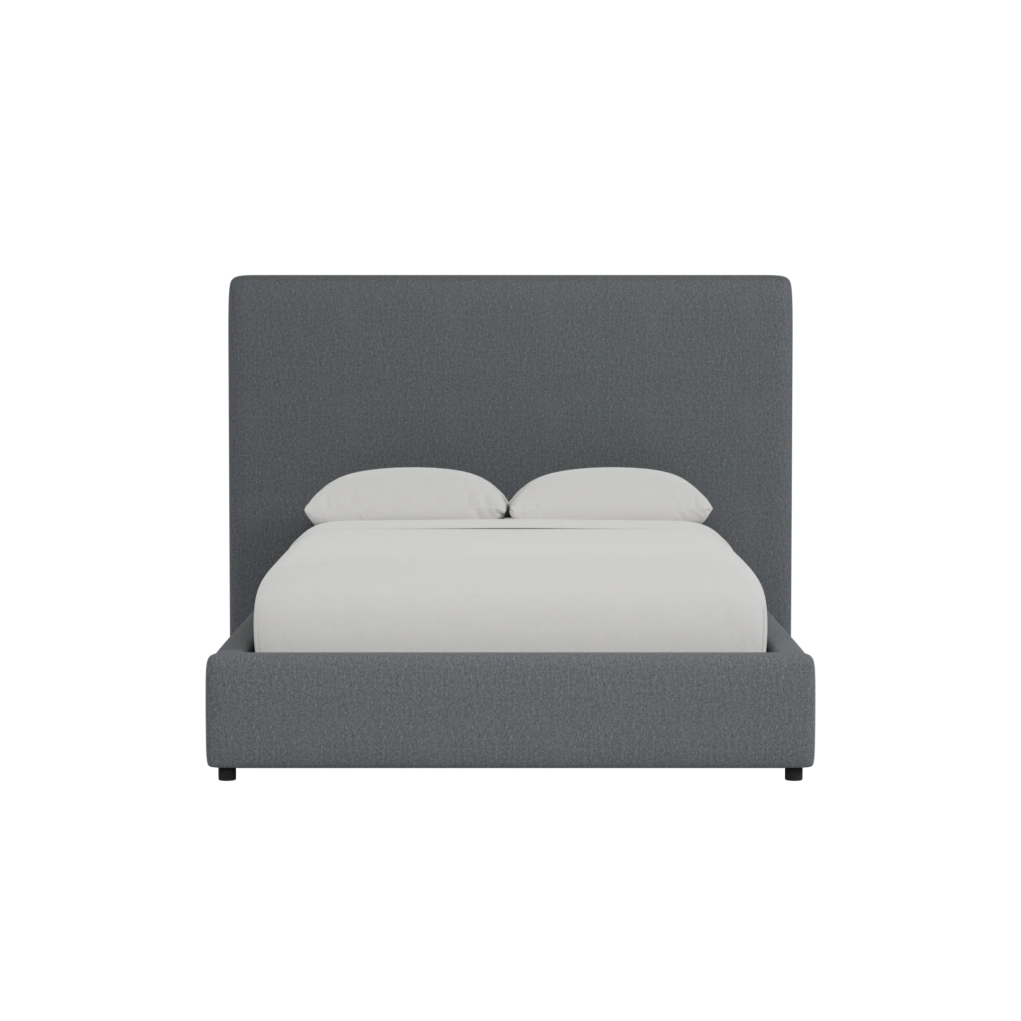 Grayton Delray Dark Gray 54" Upholstered Platform Bed
