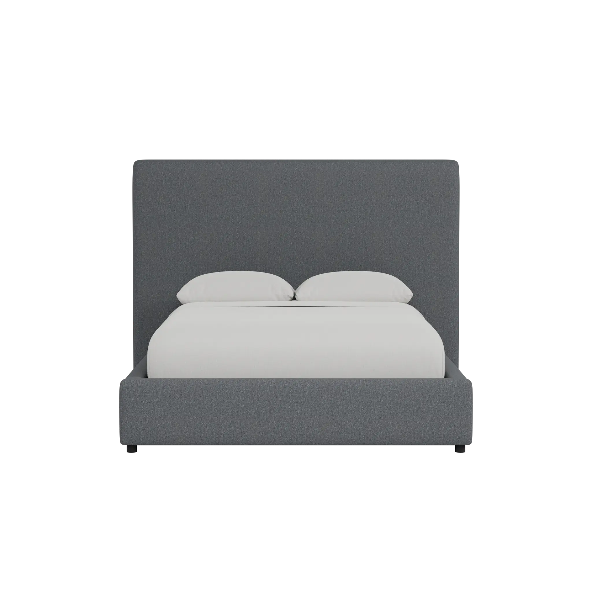 Grayton Delray Dark Gray 54" Upholstered Platform Bed Grayton Delray Dark Gray 54" Upholstered Platform Bed
