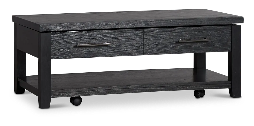 Alden Black Rect Lift Coffee Table