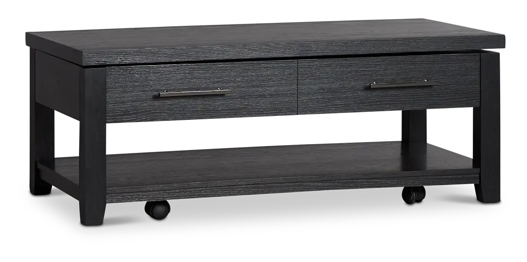 Alden Black Rect Lift Coffee Table Alden Black Rect Lift Coffee Table