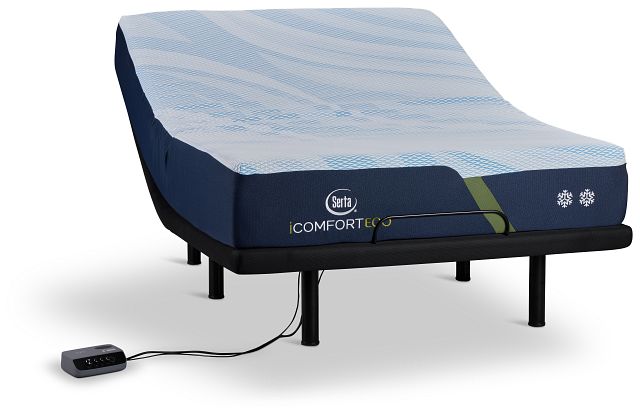 Serta Icomfort Eco F20gl Plush Elite Adjustable Mattress Set