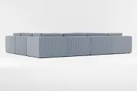 Destin Lucy Navy Fabric 8-piece Modular Sectional