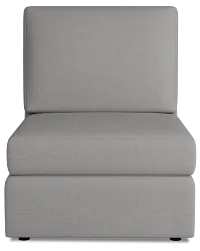 Citymod Light Gray Fabric Armless Chair