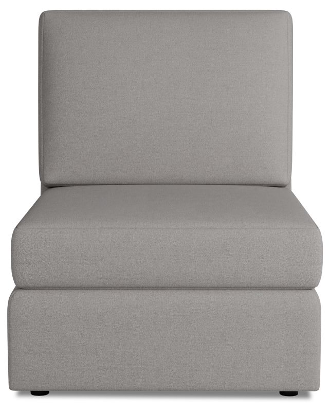 Citymod Light Gray Fabric Armless Chair