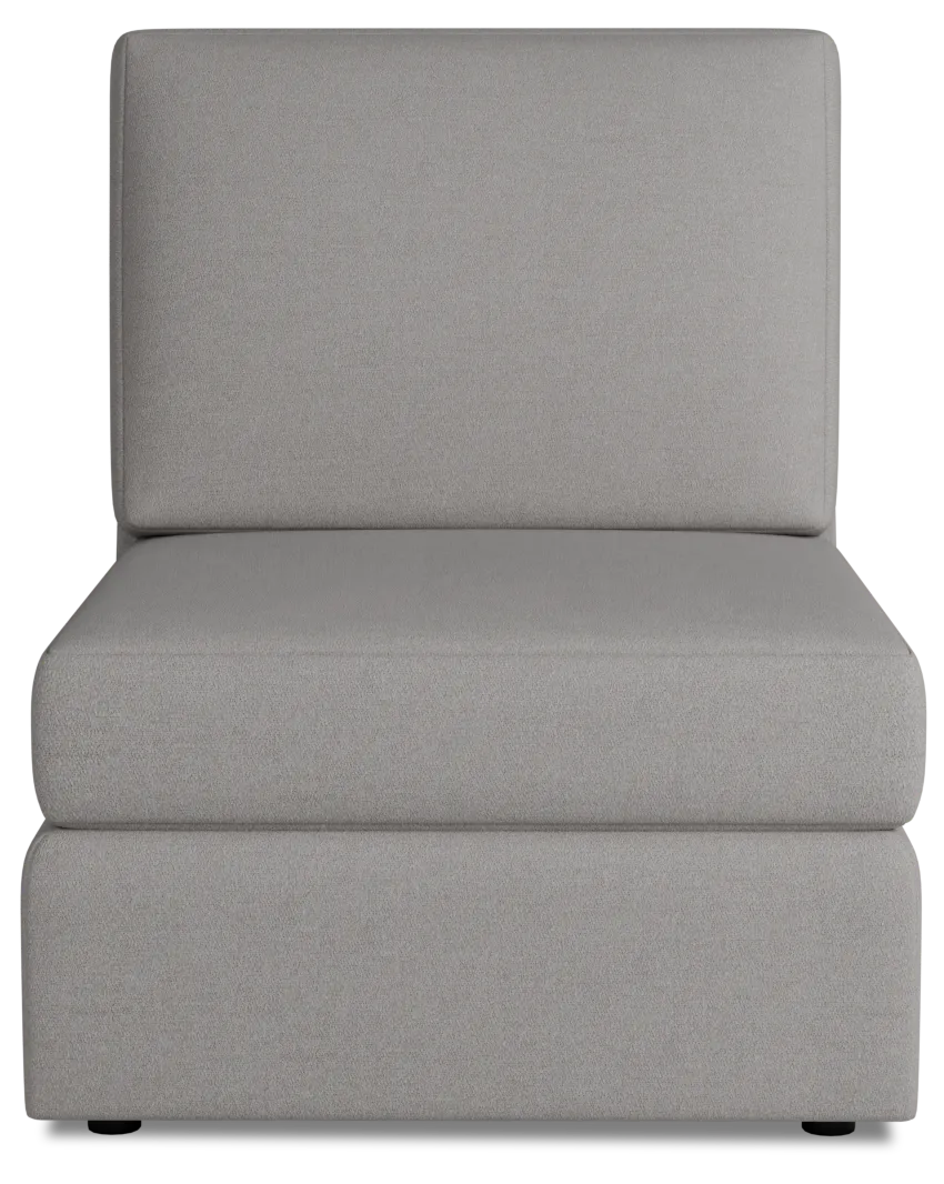 Citymod Light Gray Fabric Armless Chair
