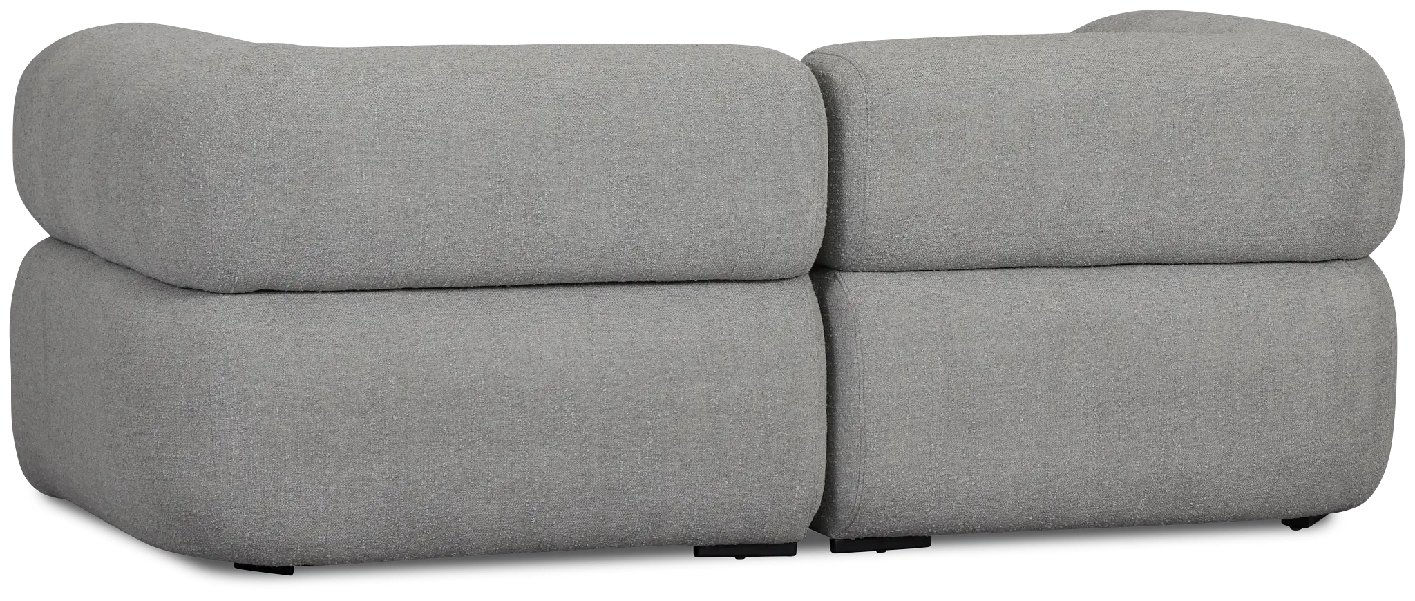 Celeste Light Gray Fabric 2-piece Modular Sofa Celeste Light Gray Fabric 2-piece Modular Sofa