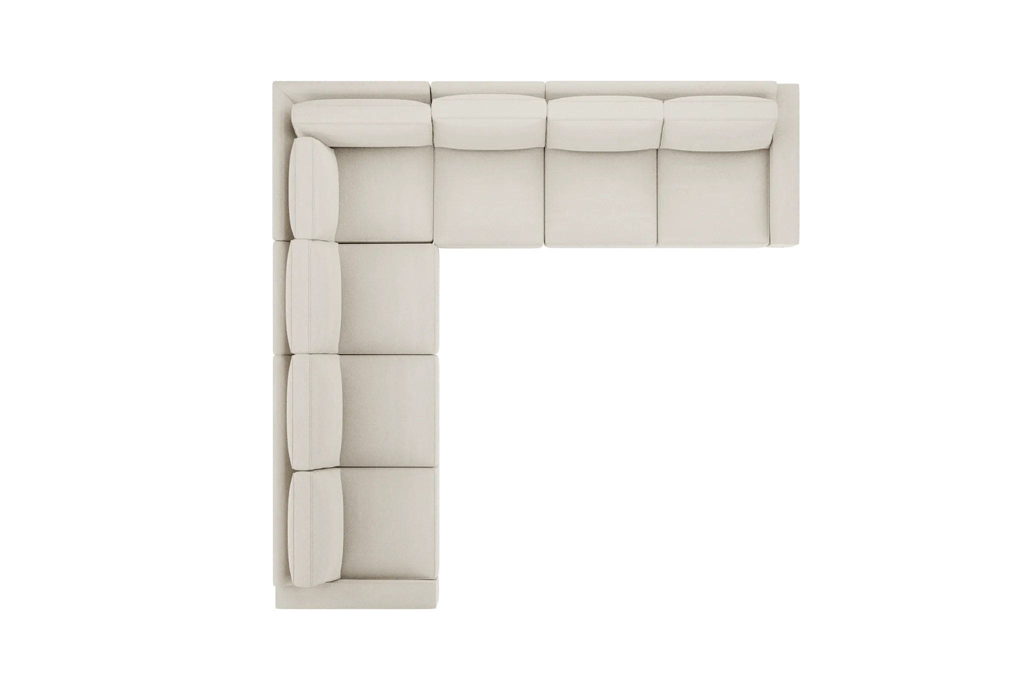 Edgewater Elite Ivory Large Two-arm Sectional