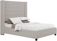 Marco Light Gray Uph Platform Bed