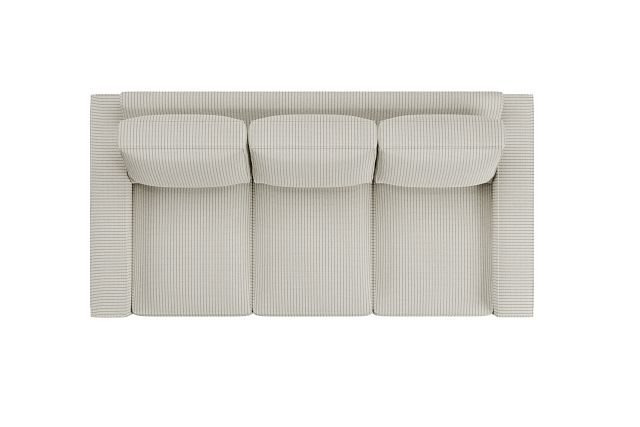 Edgewater Lucy Light Beige 84" Sofa W/ 3 Cushions