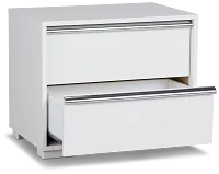 Doral White Nightstand