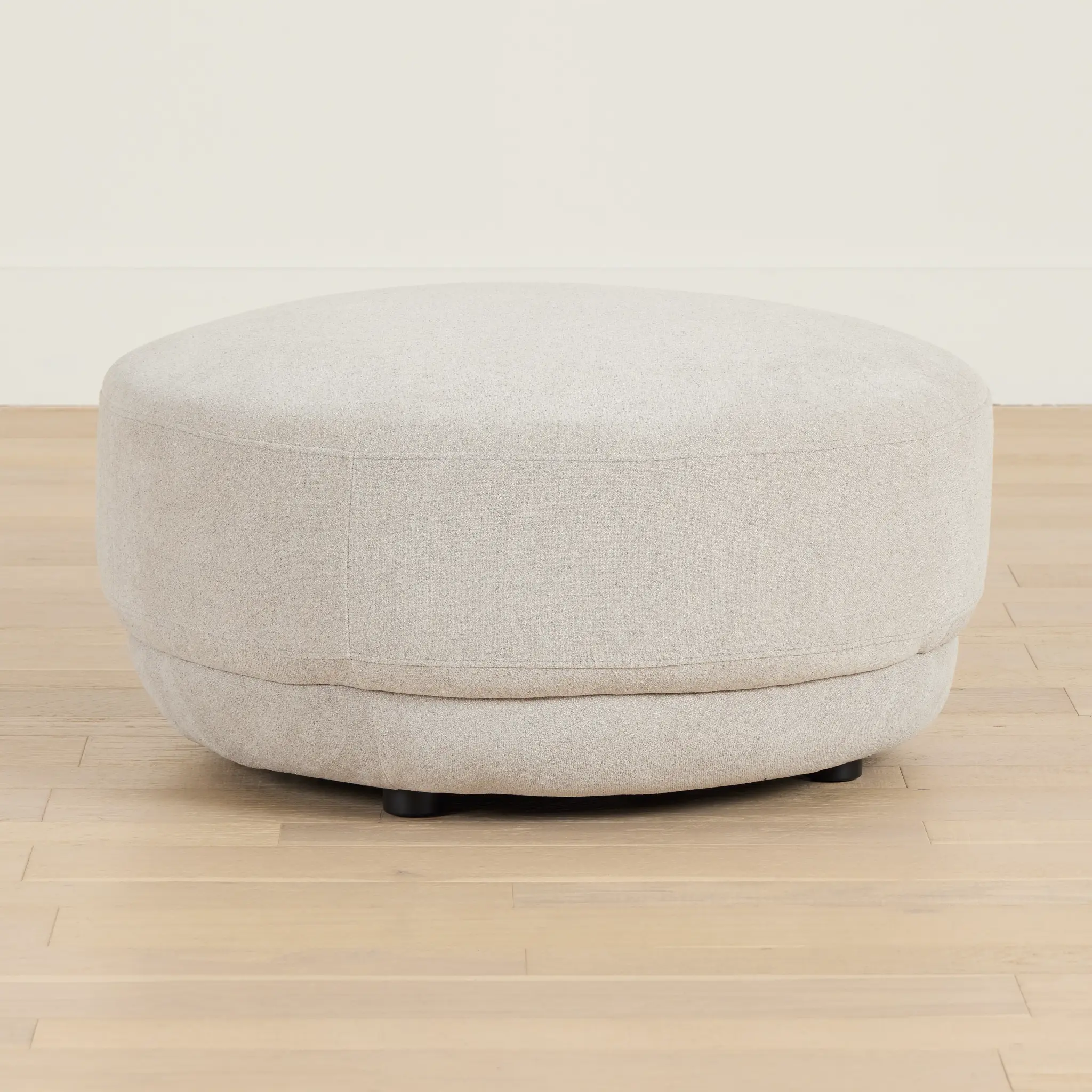 Presley Light Gray Fabric Ottoman Presley Light Gray Fabric Ottoman