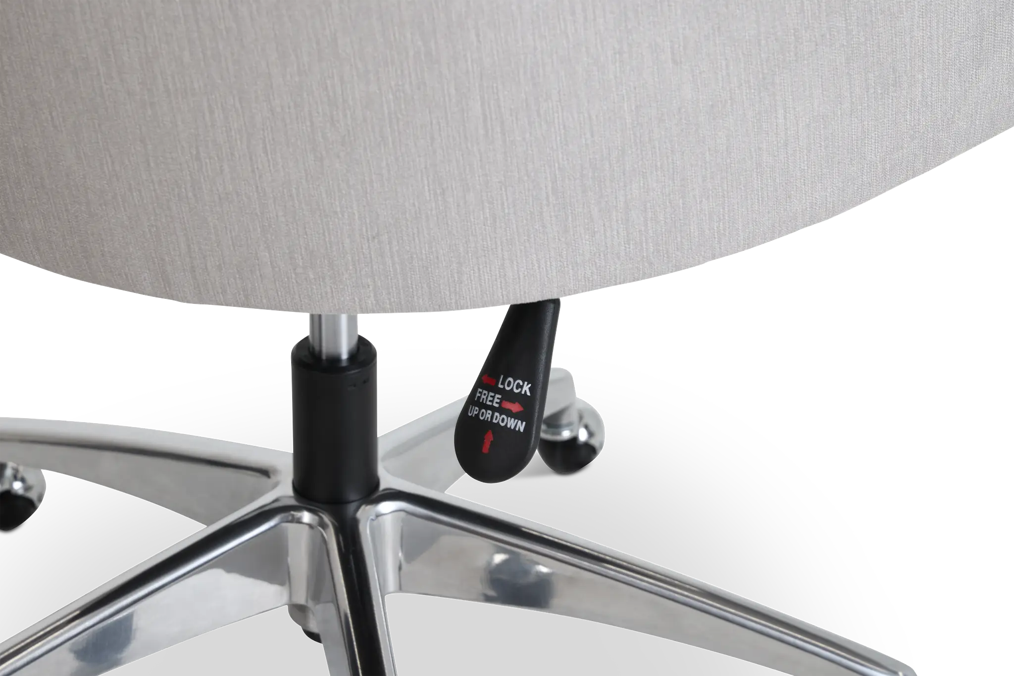 Newport Gray Metal Upholstered Desk Chair Newport Gray Metal Upholstered Desk Chair