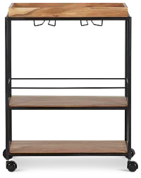 Margo Rectangular Metal Bar Cart