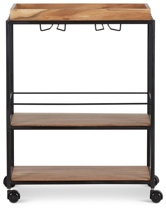 Margo Rectangular Metal Bar Cart