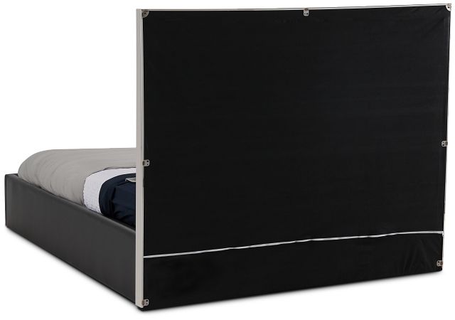 Cortina Black Uph Platform Bed