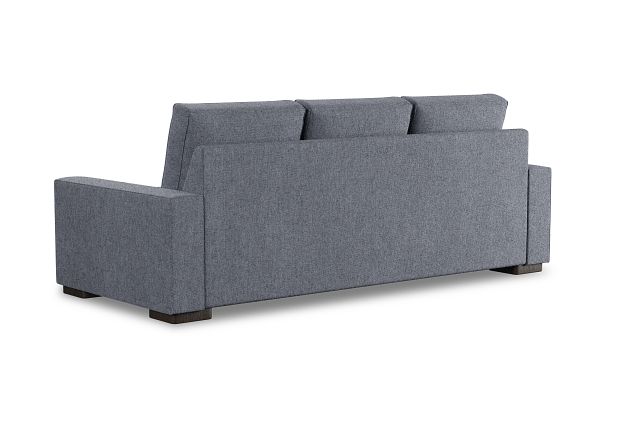 Edgewater Elevation Gray 96" Sofa W/ 3 Cushions