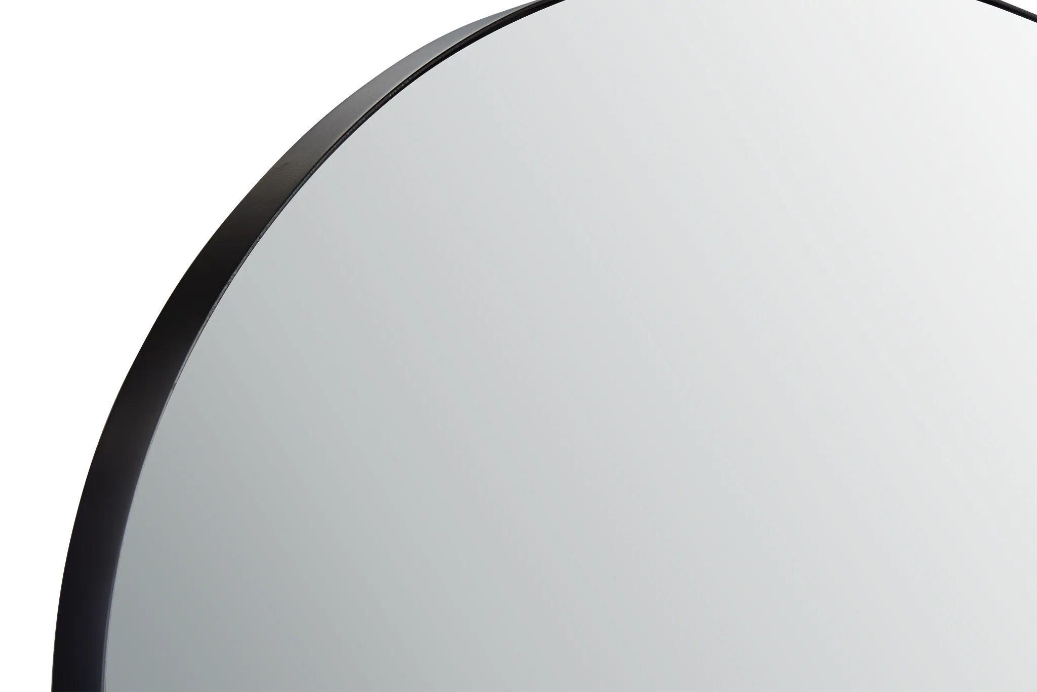 Hudson Black Floor Mirror