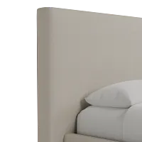 Grayton Suave Beige 54" Upholstered Platform Bed