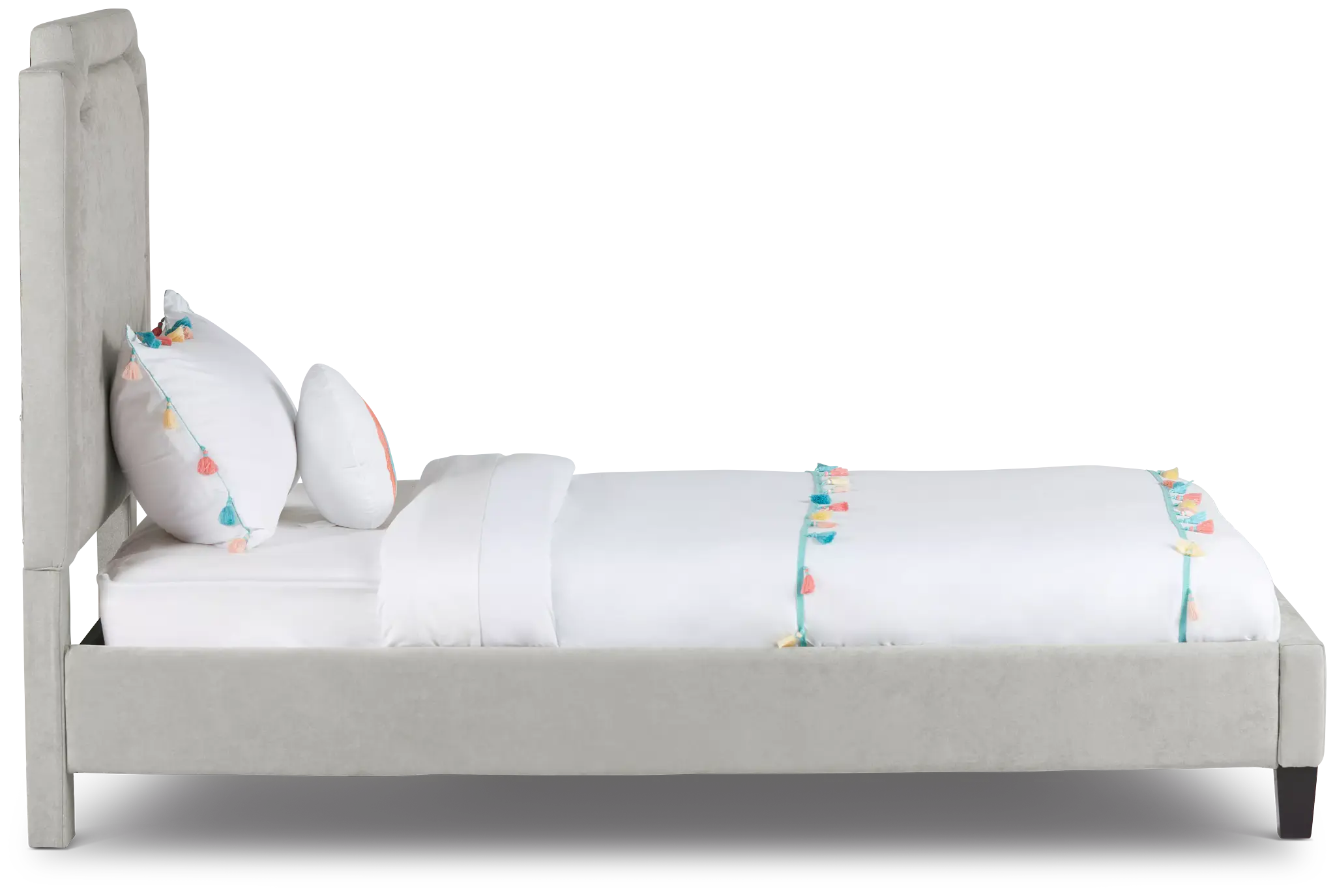 Whitney Taupe Uph Platform Bed Whitney Taupe Uph Platform Bed