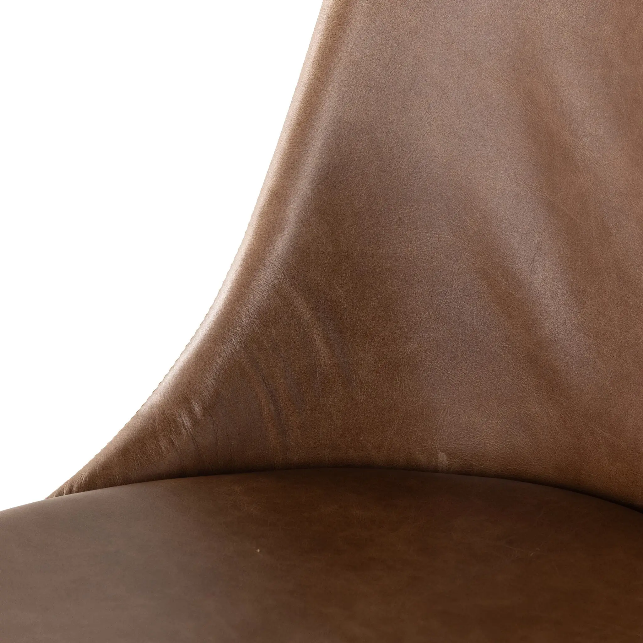 Four Hands Lucco Brown Leather Upholstered Desk Chair Four Hands Lucco Brown Leather Upholstered Desk Chair