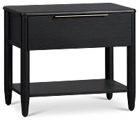 Stockton Black Large Drawer Nightstand