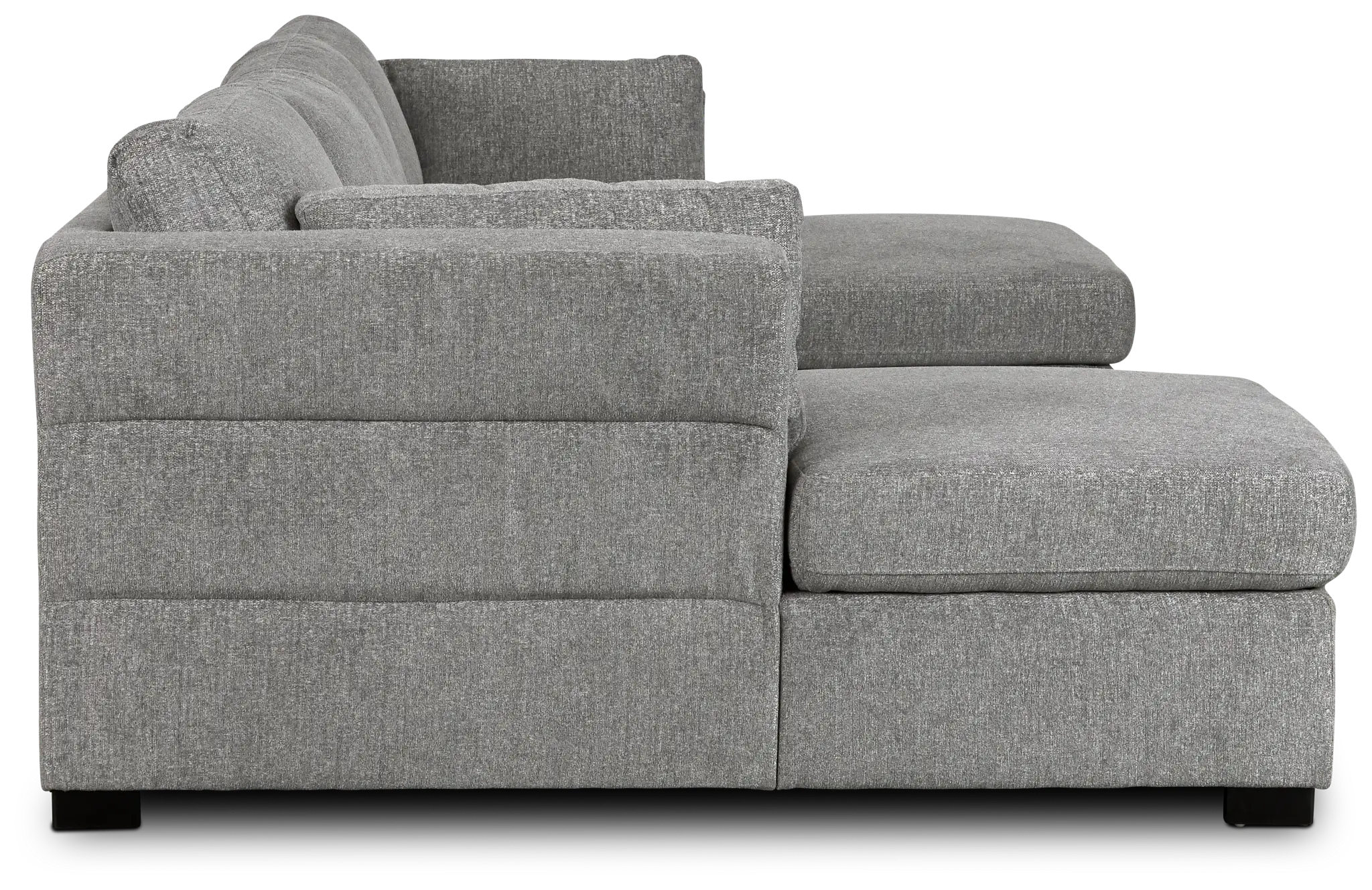 Amber Dark Gray Fabric Double Chaise Sleeper Storage Sectional Amber Dark Gray Fabric Double Chaise Sleeper Storage Sectional