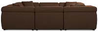Aria Dark Brown Micro Immersive 10-piece Pit Sectional W/2 Speakers