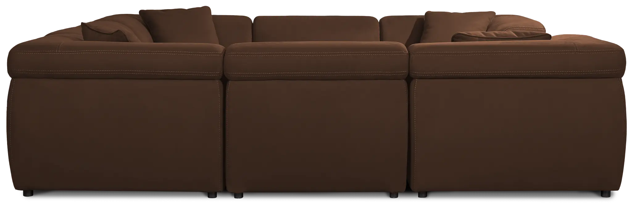Aria Dark Brown Micro Immersive 10-piece Pit Sectional W/2 Speakers Aria Dark Brown Micro Immersive 10-piece Pit Sectional W/2 Speakers