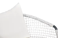 Malaga Gray White Arm Chair