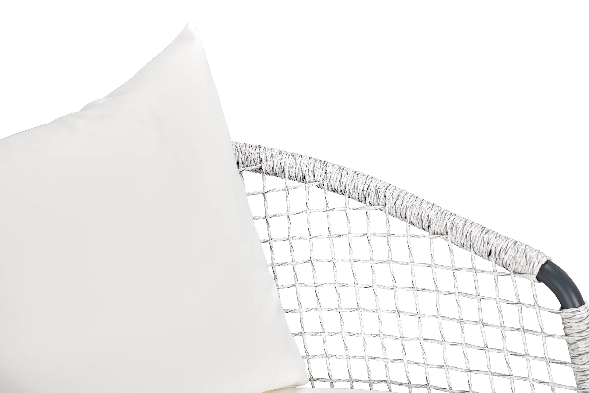 Malaga Gray White Arm Chair