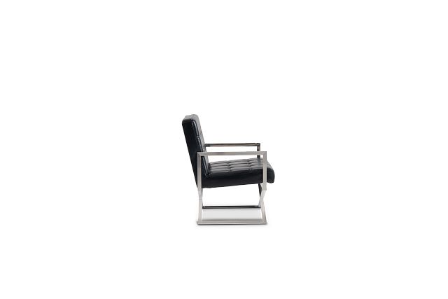 Stark Black Uph Accent Chair