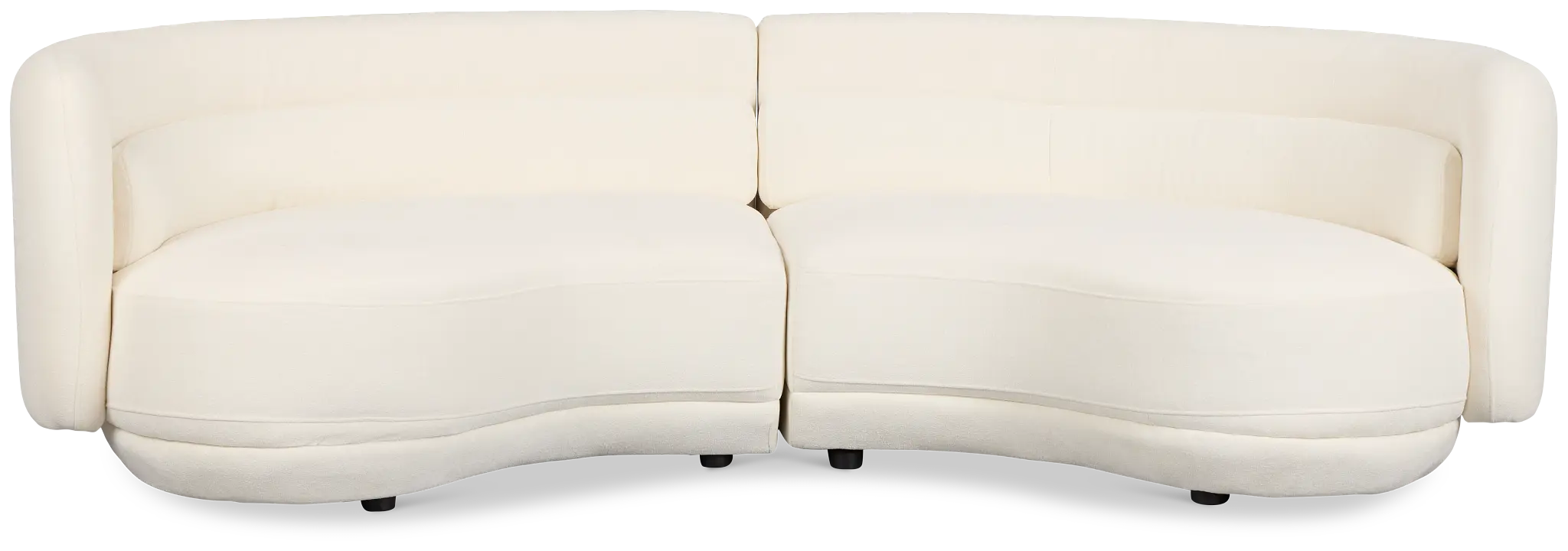 Presley White Fabric 2-piece Modular Sectional Presley White Fabric 2-piece Modular Sectional