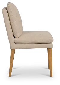Willow Beige Fabric Upholstered Side Chair