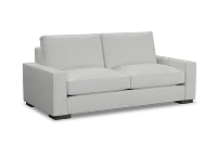 Edgewater Revenue White 84" Sofa W/ 2 Cushions