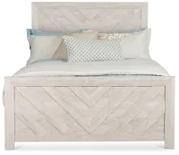 Delray White Panel Bed