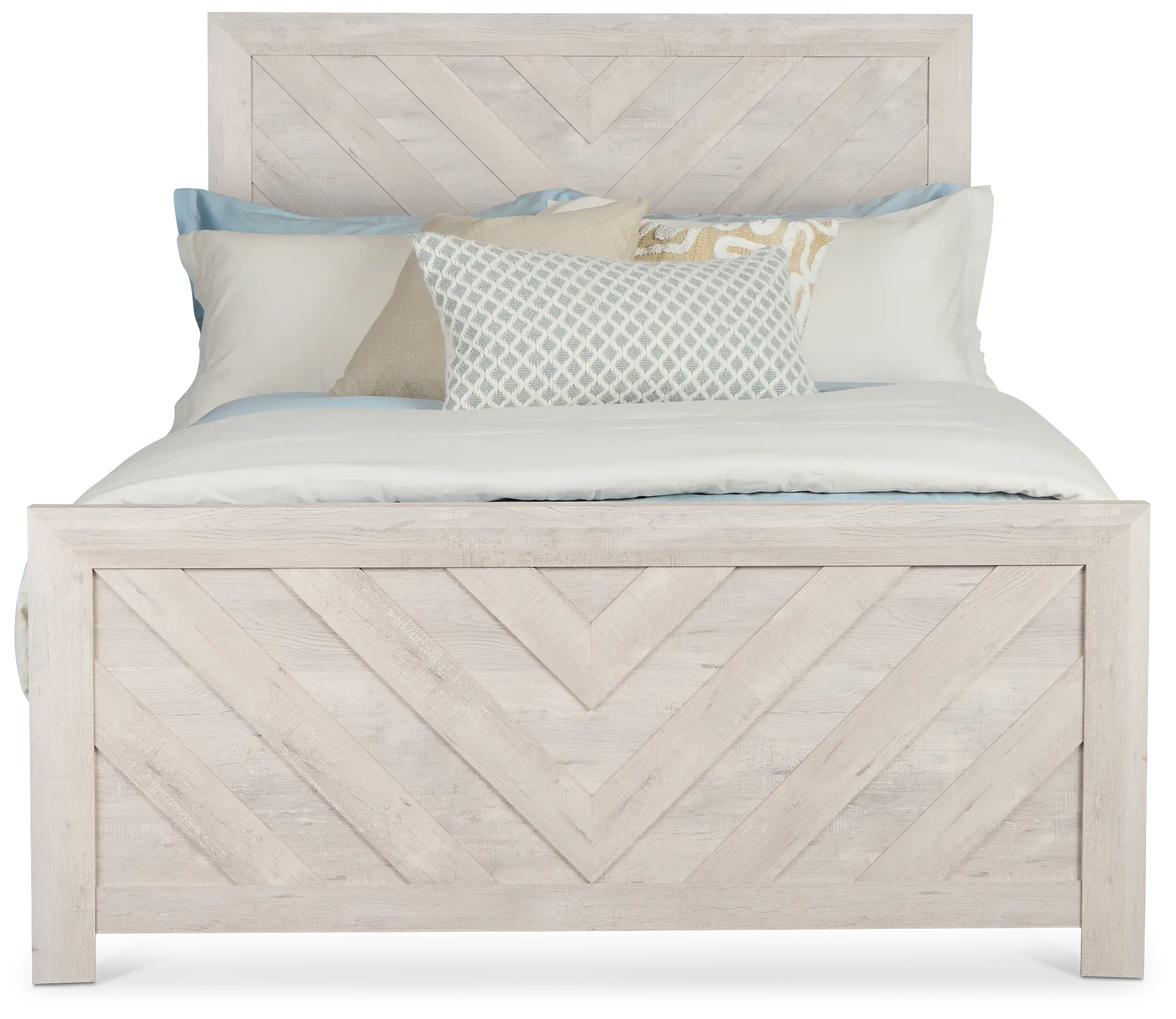 Delray White Panel Bed Delray White Panel Bed