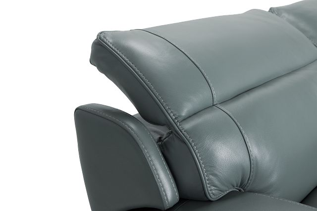 Reign Green Lthr/vinyl Power Reclining Sofa