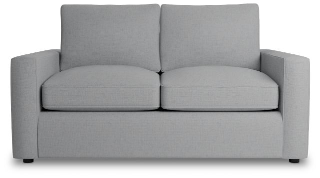 Siesta Delray Light Gray Fabric Loveseat