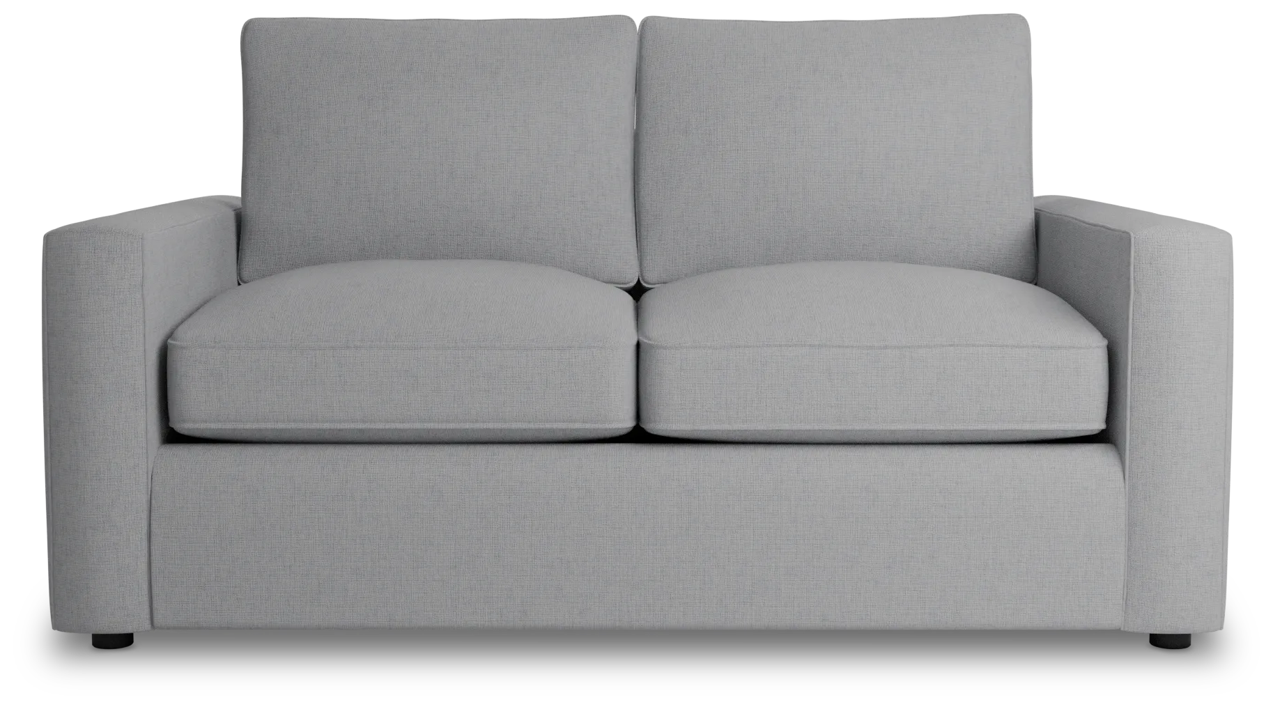 Siesta Delray Light Gray Fabric Loveseat