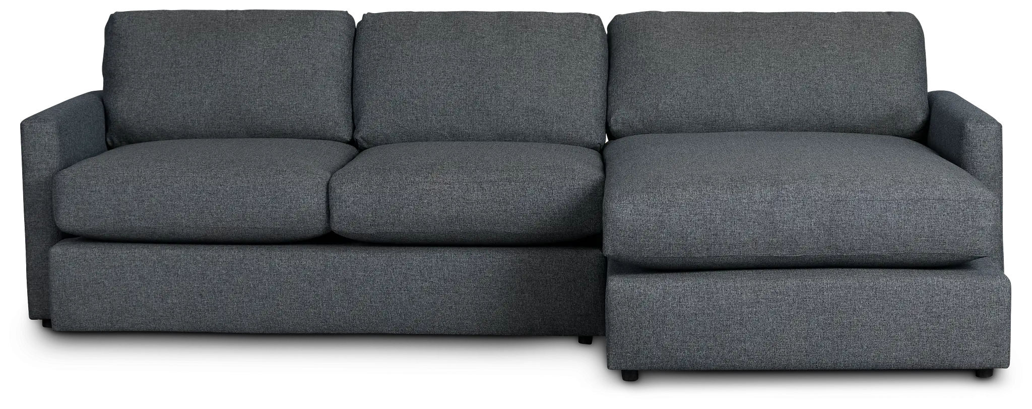 Noah Dark Gray Fabric Small Right Chaise Sectional Noah Dark Gray Fabric Small Right Chaise Sectional