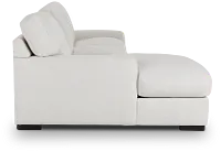 Veronica White Down Left Chaise Sectional