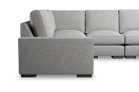 Edgewater Victory Gray Medium Two-arm Sectional