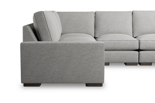 Edgewater Victory Gray Medium Two-arm Sectional